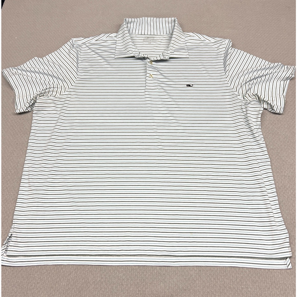 Vineyard Vines Polo Shirt Mens 3XB Striped On The Go Sankaty Performance Stretch - Picture 1 of 8